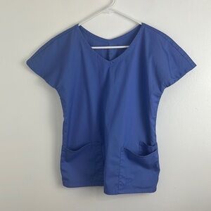 Jaanuu Purple Cotton Scrub Top